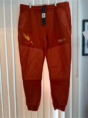 Men's Rust Dreamland Quilted Jogger Pants - Size 3xl - NWT